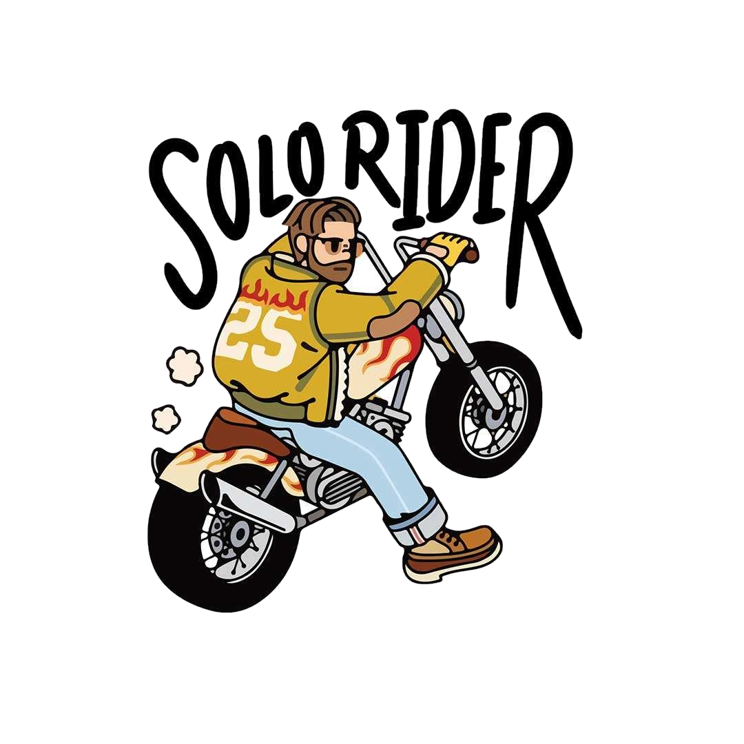 Solo Rider Sticker